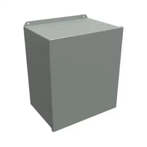 HAMMOND HJ161410HLP Enclosure, 16 x 14 x 10 Inch Size, Wall Mount, Carbon Steel, Ansi 61 Gray | CV7KWU