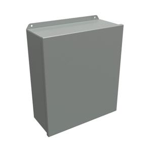 HAMMOND HJ16146HLP Enclosure, 16 x 14 x 6 Inch Size, Wall Mount, Carbon Steel, Ansi 61 Gray | CV7KWW