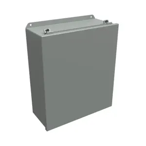 HAMMOND HJ16146LP Enclosure, 16 x 14 x 6 Inch Size, Wall Mount, Carbon Steel, Ansi 61 Gray | CV7KWX