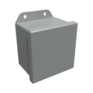 HAMMOND HJ443HLP Enclosure, 4 x 4 x 3 Inch Size, Wall Mount, Carbon Steel, Ansi 61 Gray | CV7KWZ