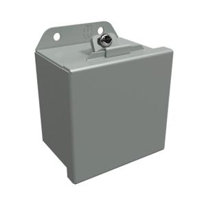 HAMMOND HJ443LP Enclosure, 4 x 4 x 3 Inch Size, Wall Mount, Carbon Steel, Ansi 61 Gray | CV7KXA