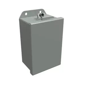 HAMMOND HJ643LP Enclosure, 6 x 4 x 3 Inch Size, Wall Mount, Carbon Steel, Ansi 61 Gray | CV7KXE