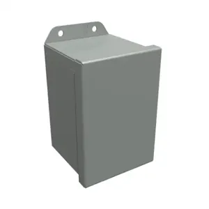 HAMMOND HJ644HLP Enclosure, 6 x 4 x 4 Inch Size, Wall Mount, Carbon Steel, Ansi 61 Gray | CV7KXF