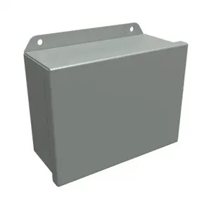 HAMMOND HJ683HLP Enclosure, 6 x 8 x 3 Inch Size, Wall Mount, Carbon Steel, Ansi 61 Gray | CV7KXK