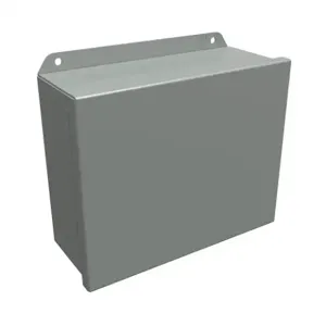 HAMMOND HJ8104HLP Enclosure, 8 x 10 x 4 Inch Size, Wall Mount, Carbon Steel, Ansi 61 Gray | CV7KXL