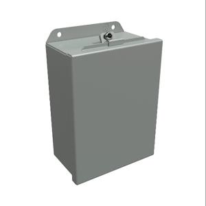 HAMMOND HJ863LP Enclosure, 8 x 6 x 3.5 Inch Size, Wall Mount, Carbon Steel, Ansi 61 Gray | CV7KXN