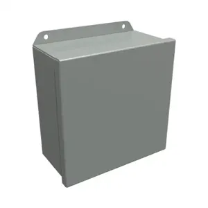 HAMMOND HJ884HLP Enclosure, 8 x 8 x 4 Inch Size, Wall Mount, Carbon Steel, Ansi 61 Gray | CV7KXQ