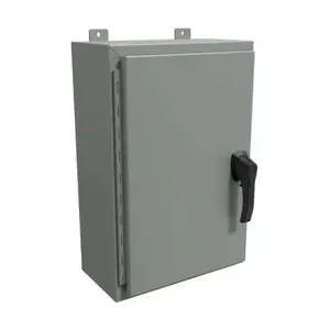 HAMMOND HW24168GYHK Enclosure, 24 x 16 x 8 Inch Size, Wall Mount, Carbon Steel, Ansi 61 Gray | CV7KXY