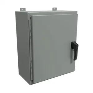 HAMMOND HW242010GYHK Enclosure, 24 x 20 x 10 Inch Size, Wall Mount, Carbon Steel, Ansi 61 Gray | CV7KYB