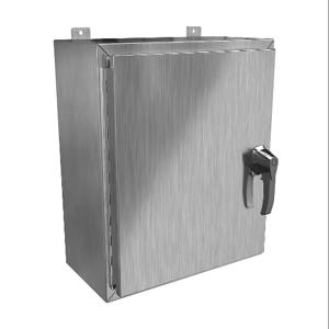 HAMMOND HW242010SSHK Enclosure, 24 x 20 x 10 Inch Size, Wall Mount, 304 Stainless Steel, #4 Brush Finish | CV7KYD