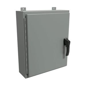 HAMMOND HW24206GYHK Enclosure, 24 x 20 x 6 Inch Size, Wall Mount, Carbon Steel, Ansi 61 Gray | CV7KYE