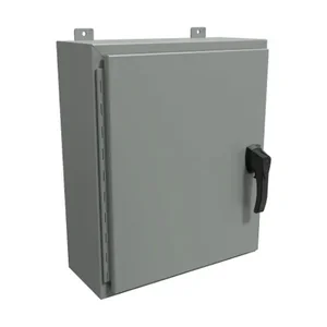 HAMMOND HW24208GYHK Enclosure, 24 x 20 x 8 Inch Size, Wall Mount, Carbon Steel, Ansi 61 Gray | CV7KYH