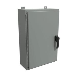 HAMMOND HW30208GYHK Enclosure, 30 x 20 x 8 Inch Size, Wall Mount, Carbon Steel, Ansi 61 Gray | CV7KYZ