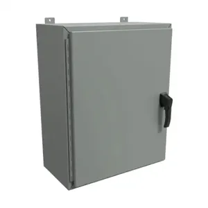 HAMMOND HW302412GYHK Enclosure, 30 x 24 x 12 Inch Size, Wall Mount, Carbon Steel, Ansi 61 Gray | CV7KZF