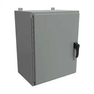 HAMMOND HW302416GYHK Enclosure, 30 x 24 x 16 Inch Size, Wall Mount, Carbon Steel, Ansi 61 Gray | CV7KZJ