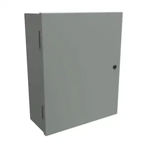 HAMMOND N1A20167 Enclosure, 20 x 16 x 7 Inch Size, Wall Mount, Carbon Steel, Ansi 61 Gray | CV7LEJ