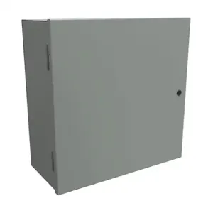 HAMMOND N1A20209 Enclosure, 20 x 20 x 9 Inch Size, Wall Mount, Carbon Steel, Ansi 61 Gray | CV7LEM