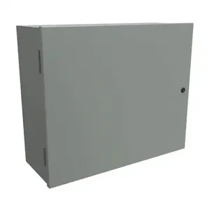 HAMMOND N1A20249 Enclosure, 20 x 24 x 9 Inch Size, Wall Mount, Carbon Steel, Ansi 61 Gray | CV7LEN