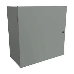 HAMMOND N1A242412 Enclosure, 24 x 24 x 12 Inch Size, Wall Mount, Carbon Steel, Ansi 61 Gray | CV7LEU