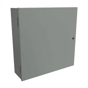 HAMMOND N1A24247 Enclosure, 24 x 24 x 7 Inch Size, Wall Mount, Carbon Steel, Ansi 61 Gray | CV7LEV