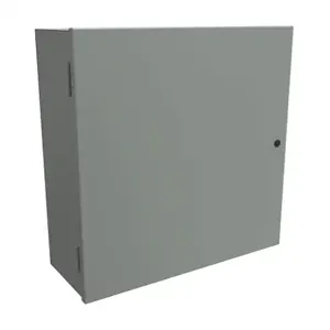 HAMMOND N1A24249 Enclosure, 24 x 24 x 9 Inch Size, Wall Mount, Carbon Steel, Ansi 61 Gray | CV7LEW