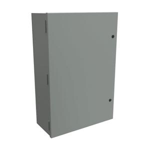 HAMMOND N1A30209 Enclosure, 30 x 20 x 9 Inch Size, Wall Mount, Carbon Steel, Ansi 61 Gray | CV7LEY