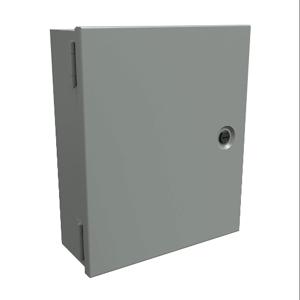 HAMMOND N1J12104 Enclosure, 12 x 10 x 4 Inch Size, Wall Mount, Carbon Steel, Ansi 61 Gray | CV7LFH