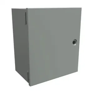 HAMMOND N1J14128 Enclosure, 14 x 12 x 8 Inch Size, Wall Mount, Carbon Steel, Ansi 61 Gray | CV7LFQ