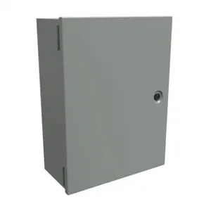 HAMMOND N1J16126 Enclosure, 16 x 12 x 6 Inch Size, Wall Mount, Carbon Steel, Ansi 61 Gray | CV7LFR