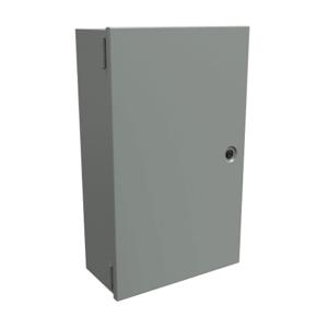 HAMMOND N1J20126 Enclosure, 20 x 12 x 6 Inch Size, Wall Mount, Carbon Steel, Ansi 61 Gray | CV7LFT