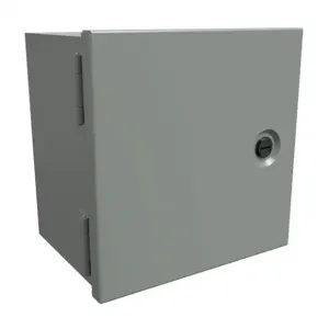 HAMMOND N1J886 Enclosure, 8 x 8 x 6 Inch Size, Wall Mount, Carbon Steel, Ansi 61 Gray | CV7LFX