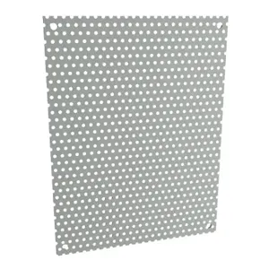 HAMMOND N1JP108PP Subpanel, Perforated, Carbon Steel, Ansi 61 Gray, Powder Coat Finish | CV8ANQ