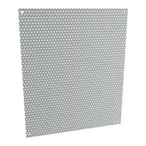 HAMMOND N1JP1412PP Subpanel, Perforated, Carbon Steel, Ansi 61 Gray, Powder Coat Finish | CV8ANV