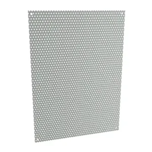 HAMMOND N1JP1612PP Subpanel, Perforated, Carbon Steel, Ansi 61 Gray, Powder Coat Finish | CV8ANX