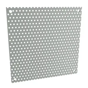 HAMMOND N1JP88PP Subpanel, Perforated, Carbon Steel, Ansi 61 Gray, Powder Coat Finish | CV8APD