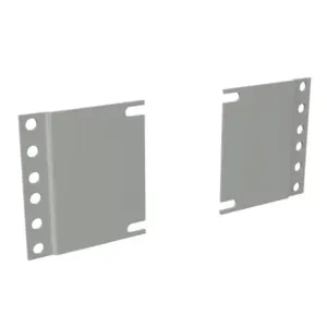 HAMMOND PBAS19003LG2 Rack Rail Reducer Panel, 24 To 19 Inch Size, Carbon Steel, Ral 7035 Light Gray, Pack Of 4 | CV7URV