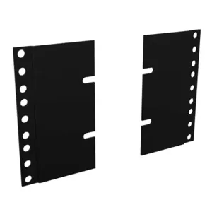 HAMMOND PBAS19005BK2 Rack Rail Reducer Panel, 24 To 19 Inch Size, Carbon Steel, Black, Pack Of 4 | CV7URW