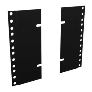 HAMMOND PBAS19007BK2 Rack Rail Reducer Panel, 24 To 19 Inch Size, Carbon Steel, Black, Pack Of 4 | CV7URY