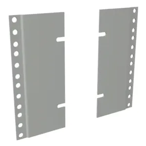 HAMMOND PBAS19007LG2 Rack Rail Reducer Panel, 24 To 19 Inch Size, Carbon Steel, Light Gray, Pack Of 4 | CV7URZ