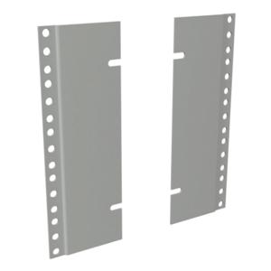 HAMMOND PBAS19008LG2 Rack Rail Reducer Panel, 24 To 19 Inch Size, Carbon Steel, Light Gray, Pack Of 4 | CV7UTB
