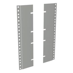 HAMMOND PBAS19012LG2 Rack Rail Reducer Panel, 24 To 19 Inch Size, Carbon Steel, Light Gray, Pack Of 4 | CV7UTF