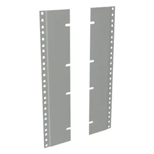 HAMMOND PBAS19014LG2 Rack Rail Reducer Panel, 24 To 19 Inch Size, Carbon Steel, Light Gray, Pack Of 4 | CV7UTH