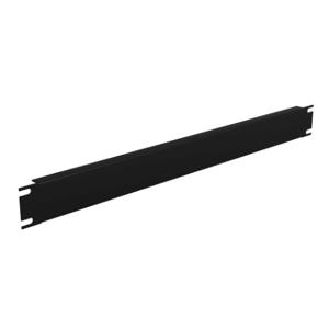 HAMMOND PBFS19001BK Rack Panel, 19 Inch Rack Width, Flanged, Carbon Steel, Matte Black, Powder Coat Finish | CV7UTL