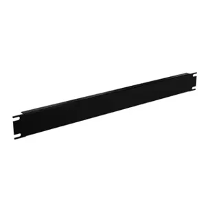 HAMMOND PBFS19001BK2 Rack Panel, 19 Inch Rack Width, Flanged, Carbon Steel, Black, Powder Coat Finish | CV7UTM