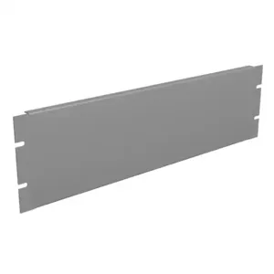 HAMMOND PBFS19005LG2 Rack Panel, 19 Inch Rack Width, Flanged, Carbon Steel, Ral 7035 Light Gray | CV7UTY