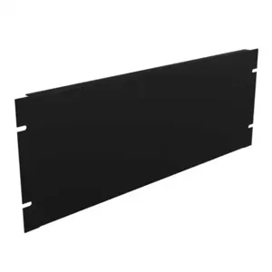 HAMMOND PBFS19007BK Rack Panel, 19 Inch Rack Width, Flanged, Carbon Steel, Matte Black, Powder Coat Finish | CV7UTZ