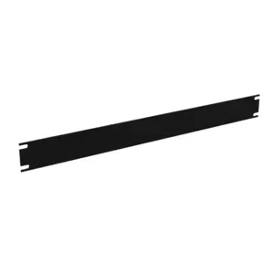 HAMMOND PBPS19001BK Rack Panel, 19 Inch Rack Width, Carbon Steel, Matte Black, Powder Coat Finish | CV7UWW