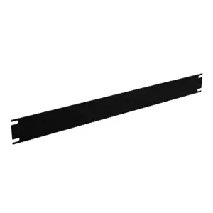 HAMMOND PBPS19001BK2 Rack Panel, 19 Inch Rack Width, Carbon Steel, Black, Powder Coat Finish | CV7UWX