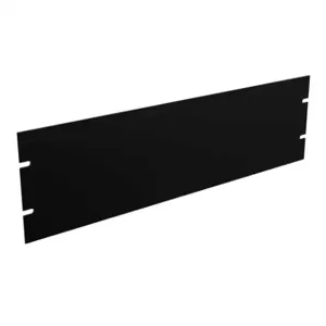 HAMMOND PBPS19005BK2 Rack Panel, 19 Inch Rack Width, Carbon Steel, Black, Powder Coat Finish | CV7UXF