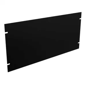 HAMMOND PBPS19008BK2 Rack Panel, 19 Inch Rack Width, Carbon Steel, Black, Powder Coat Finish | CV7UXN